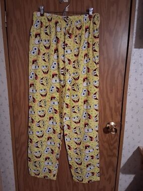 Nickelodeon Yellow SpongeBob Adult Pajama Pants